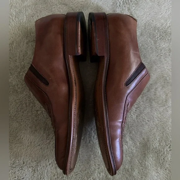 Carlo Morandi Men's Leather Dress Shoes Size 7.5 Very Nice - Picture 3 of 7